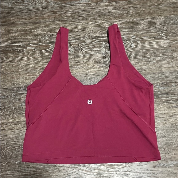 EUC Lululemon Align Tank Top. Color Magenta Smoke. Size 8 - Picture 3 of 5